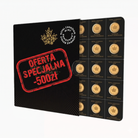 Złota Moneta Kanadyjski Maplegram 25x1g - Wysyłka 24H